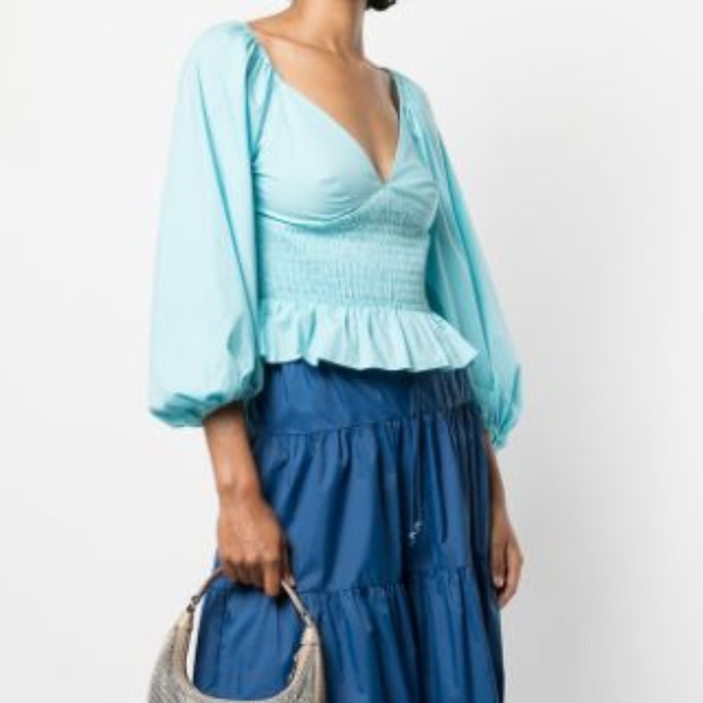 Staud Matilde peplum top